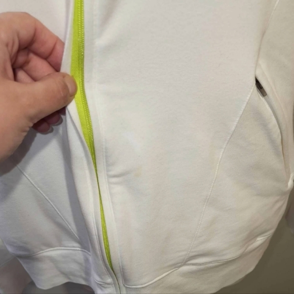 Women's NIKE Dri-Fit 2way Full Zip Long Sleeve Top - Picture 4 of 5